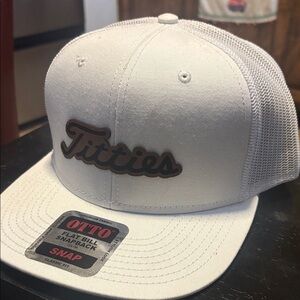 OTTO White Cream Mesh Snapback Hat